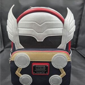 Loungefly Marvel Thor Backpack - Black, Red, Silver, Gold